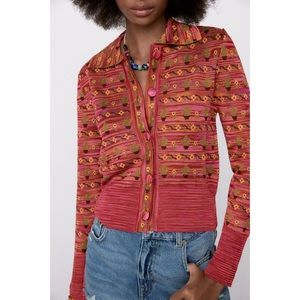 Zara Cactus  Sunflower Cardigan